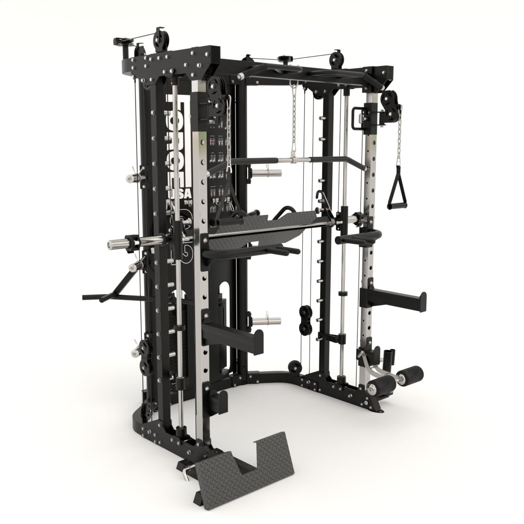 G12™ Compact All-In-One Trainer - Functional Trainer (90.5 kg), Smith Machine, Power Rack and Leg Press - Compact Version