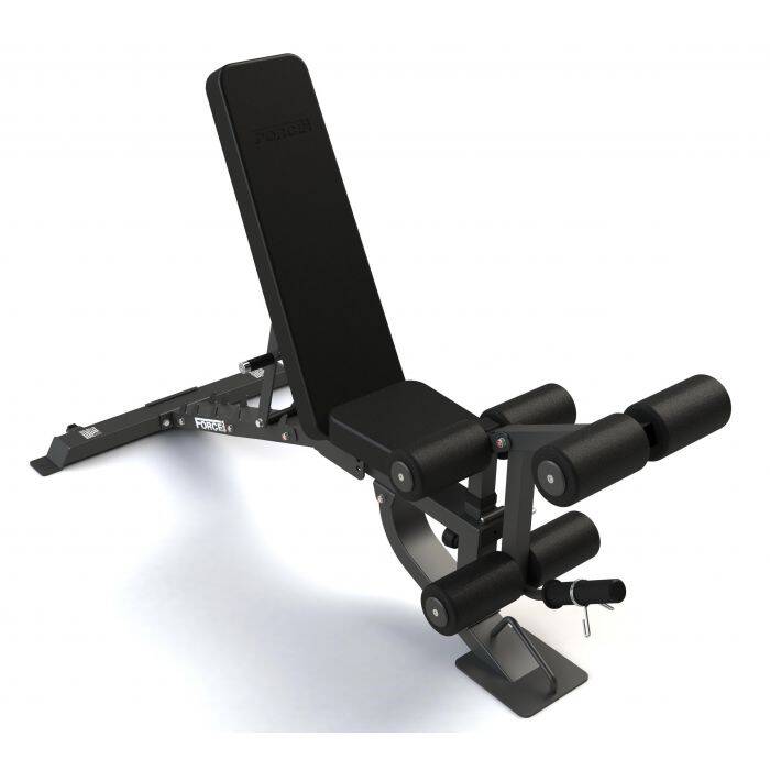 Force USA MyBench  Adjustable bench with Leg Developer and Height Adjustable Preacher curl Attachment